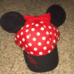 Minnie Mouse Cap with Ears and Bow from Disneyland